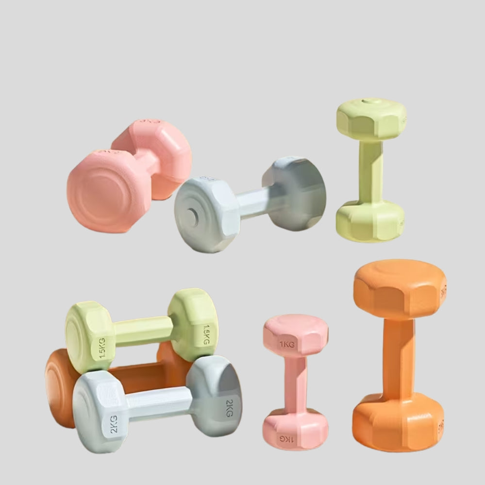 Haltères femmes polyvalents – fitness maison & gym, yoga et musculation (PP durable)