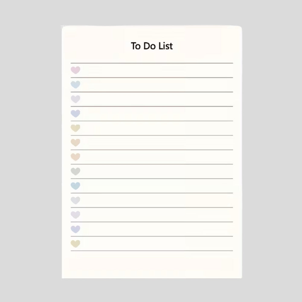 Bloc-notes de planification quotidienne avec 50 feuilles détachables pour listes de tâches et organisation de bureau