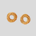 Boucles d’oreilles clous torsadés irréguliers – bijoux d’oreille tendance, légers et faciles à porter