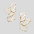 Boucles d’oreilles fleur glacée 3 pétales femme – élégantes, fantaisie, quotidien & fêtes