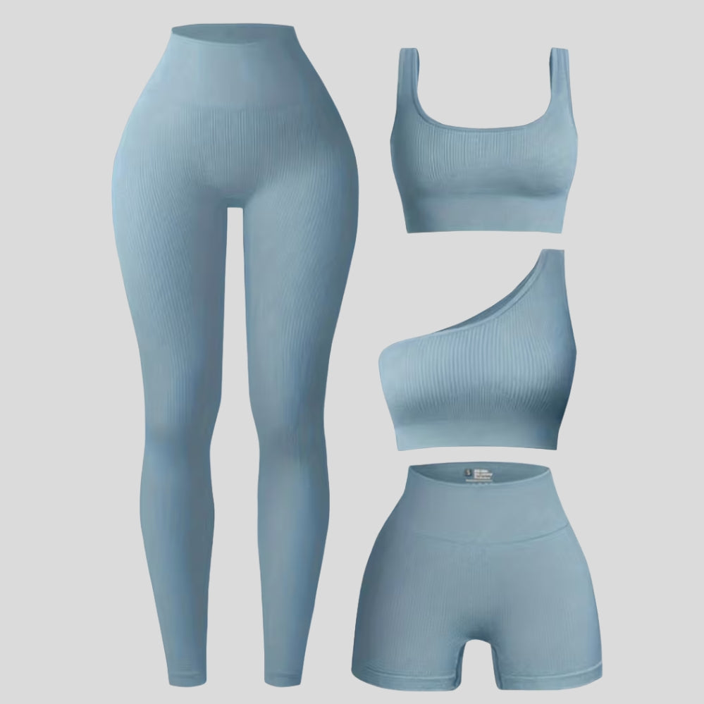 Ensemble yoga multi-pièces – tenue sportive complète pour entraînement et fitness