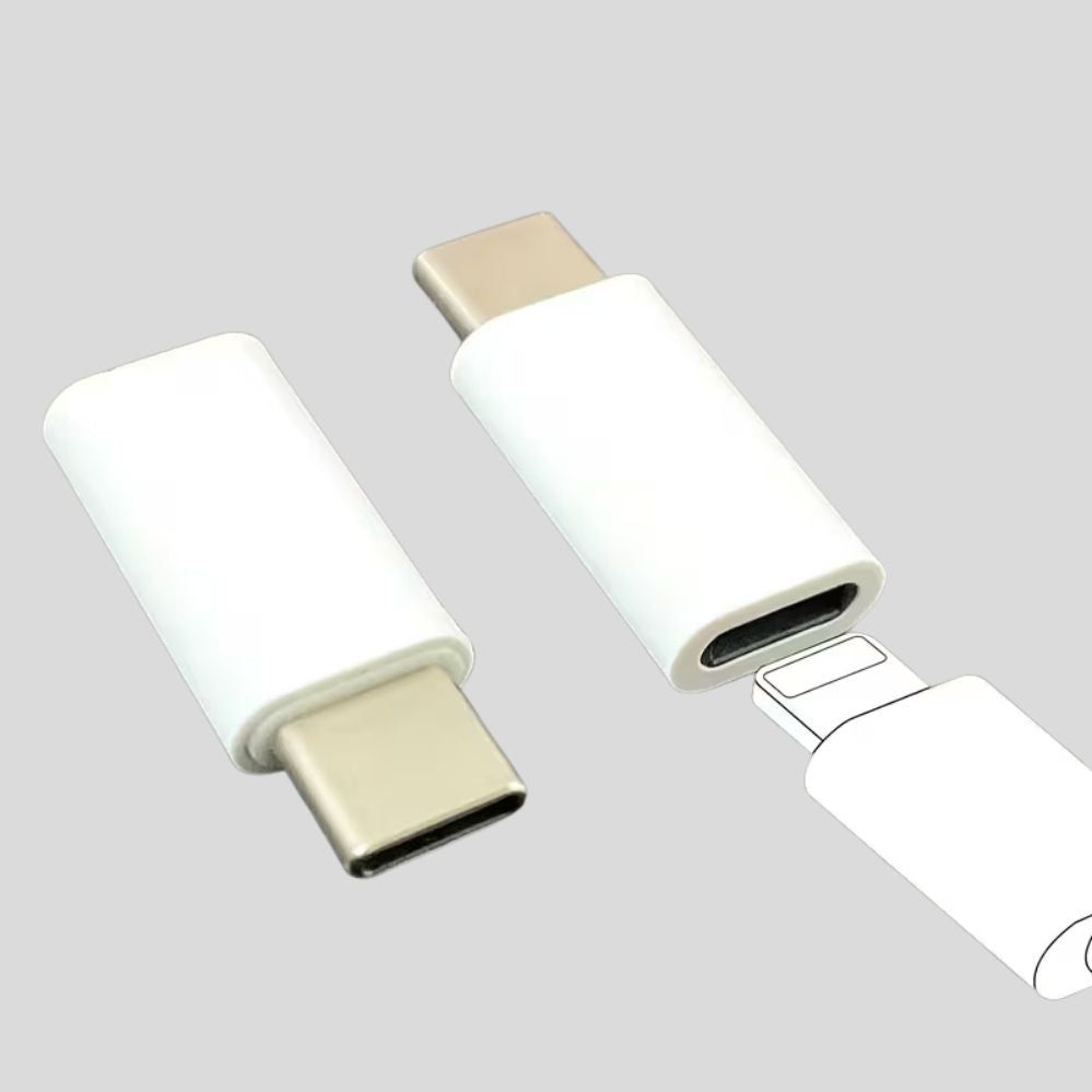 Adaptateur Lightning vers USB-C Apple – charge & transfert de données (lot de 2)