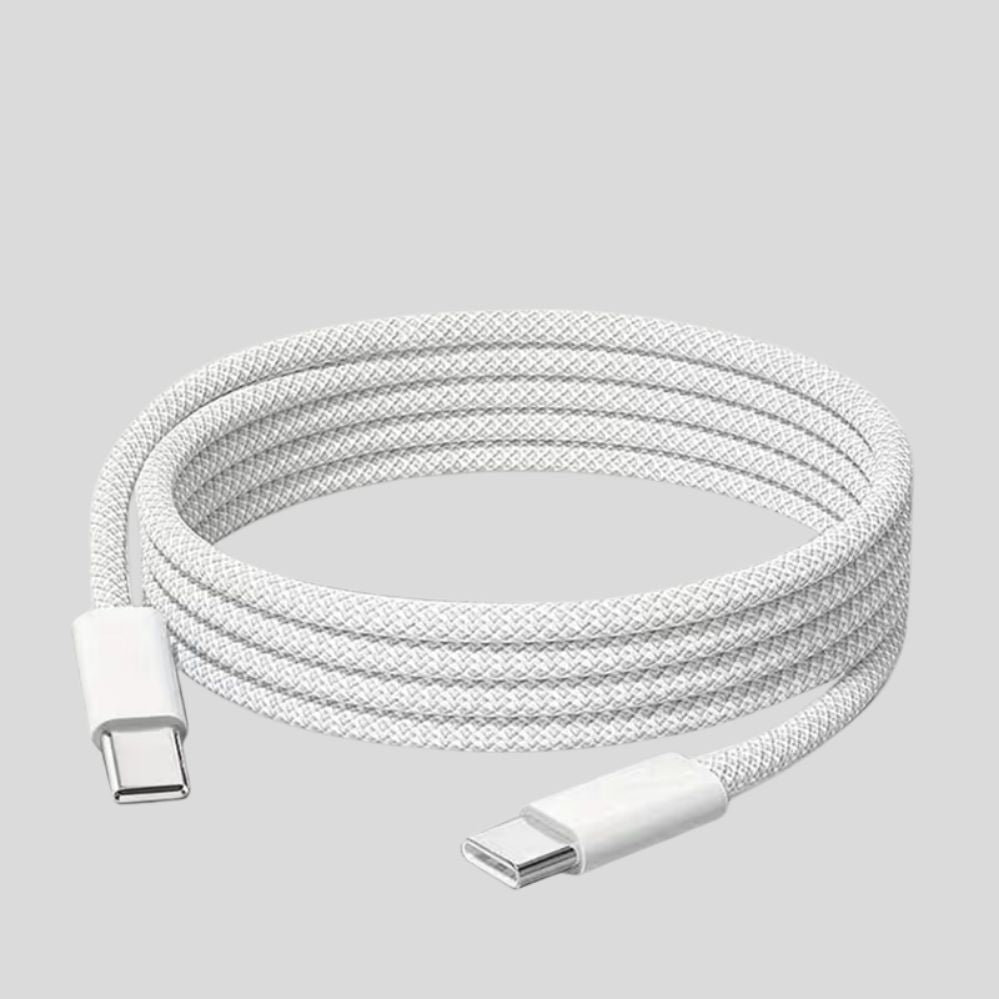 Câble USB-C 60W charge rapide – iPhone 17/16/15, iPad, MacBook & Samsung Galaxy
