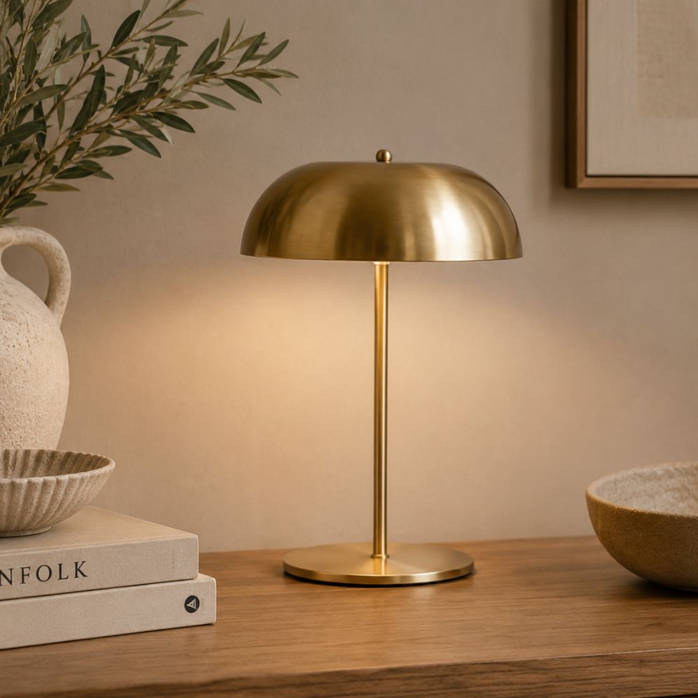 Lampe de Bureau Rechargeable Sans Fil en Métal – Éclairage Moderne pour Chambre, Café et Restaurant