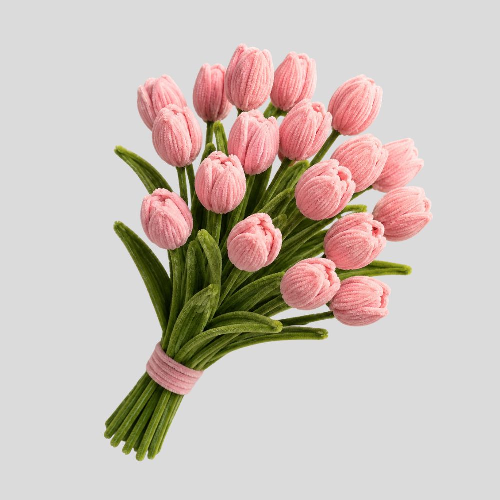 Lot 172 pièces tiges tulipe DIY floral – kit bricolage bouquet, fil & accessoires Thanksgiving