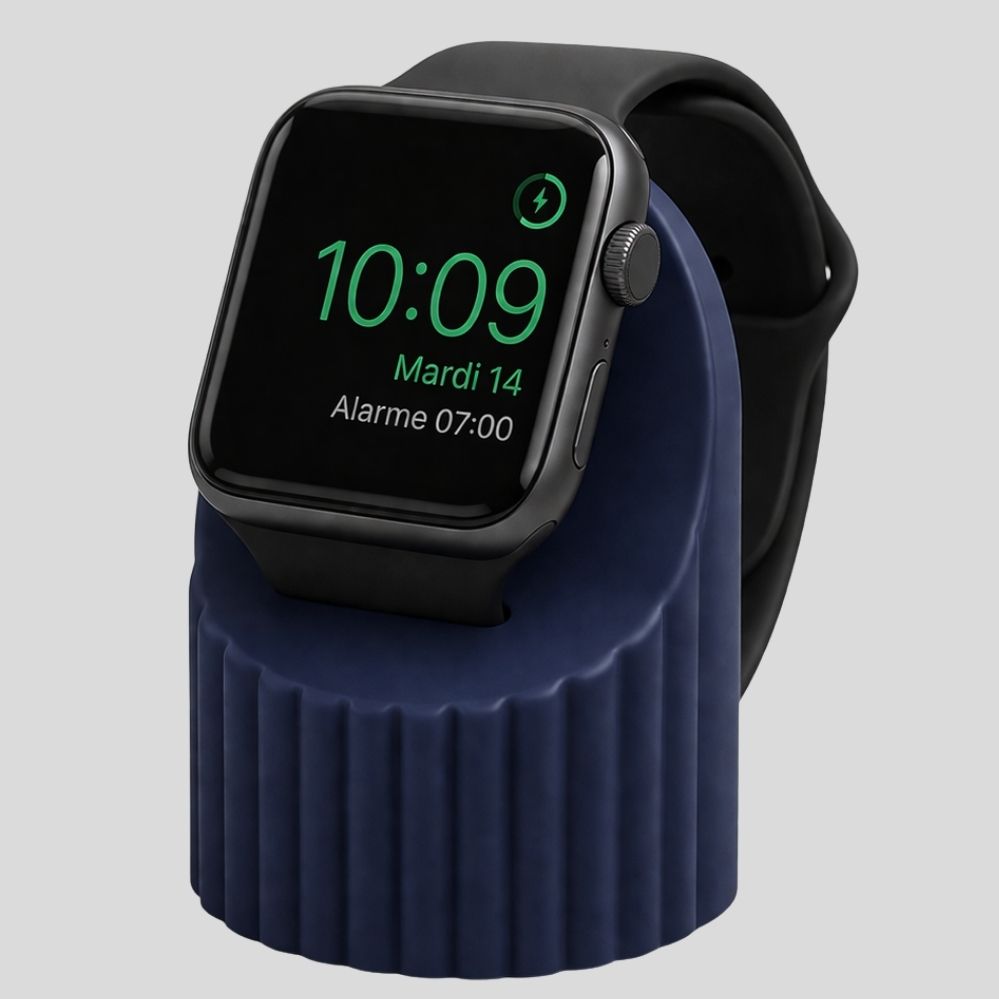 Support de charge silicone Apple Watch – station universelle iWatch toutes séries