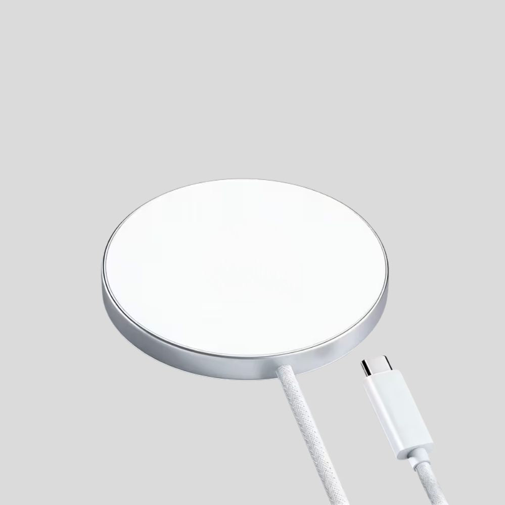 Chargeur sans fil magnétique 25W Qi2.2 – MagSafe USB-C, design slim iPhone & Android