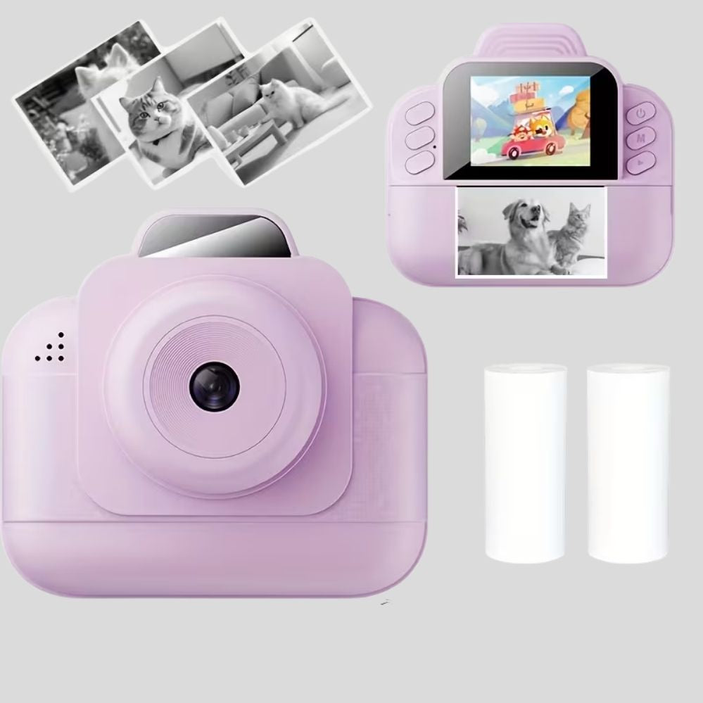 Appareil photo instantané kit 1 – mini film, focale fixe, USB, accessoires inclus, facile & ludique