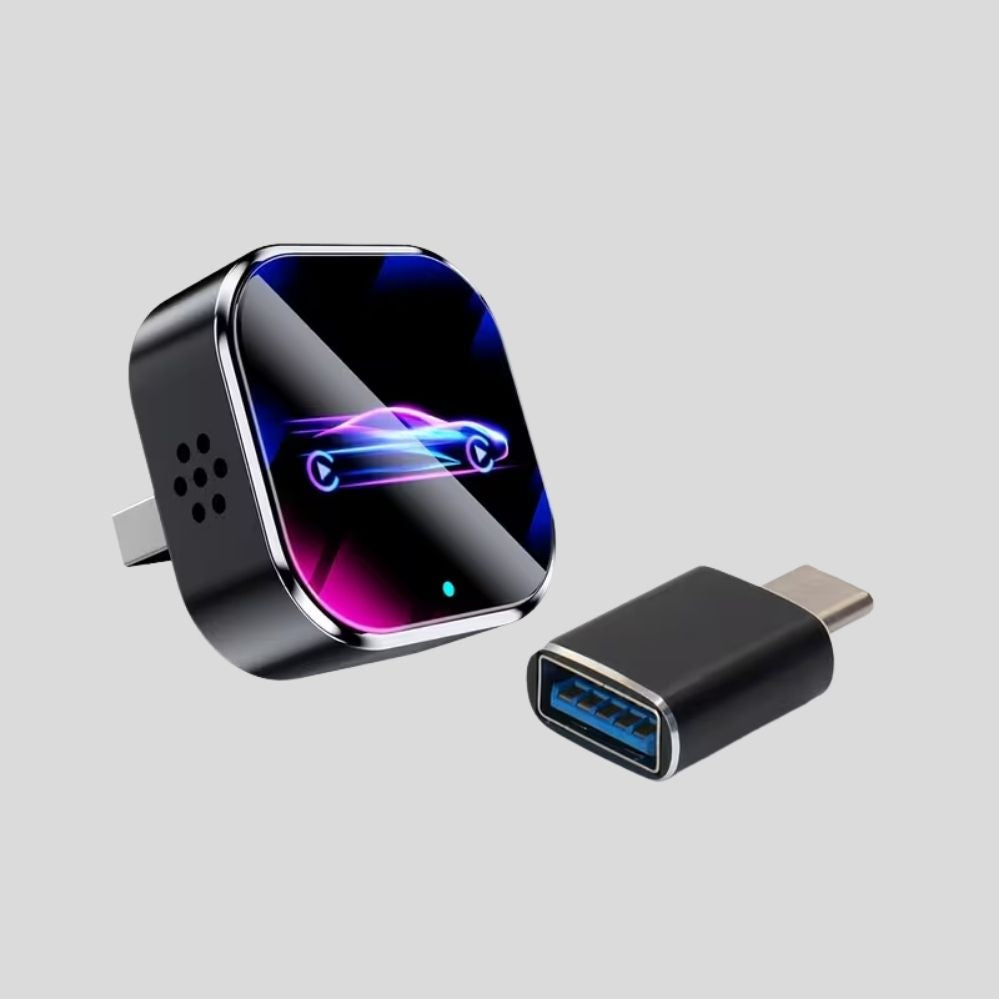 Adaptateur CarPlay sans fil 2-en-1 iOS – plug & play, miroir écran intelligent pour voiture