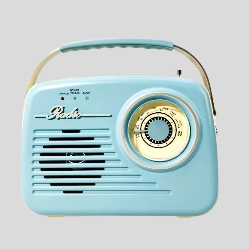 Radio portable USB/SD – haut-parleur compact, réglage manuel, camping & extérieur