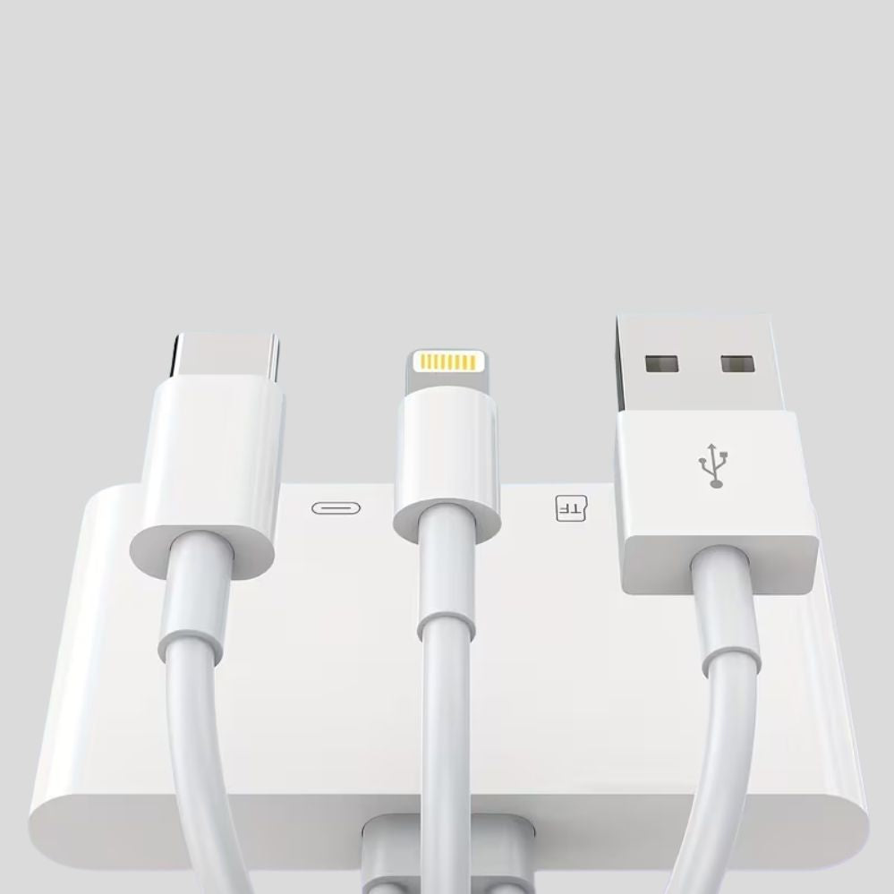 Lecteur de cartes 5-en-1 USB-C OTG – iPhone, Android, SD & microSD compatible
