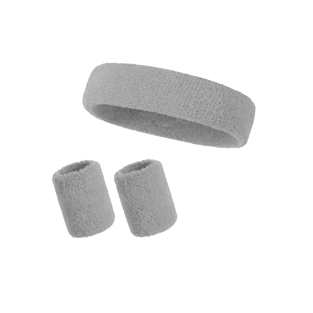 Headband and sports wristbands set