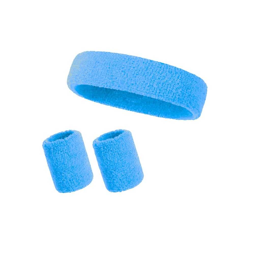 Headband and sports wristbands set