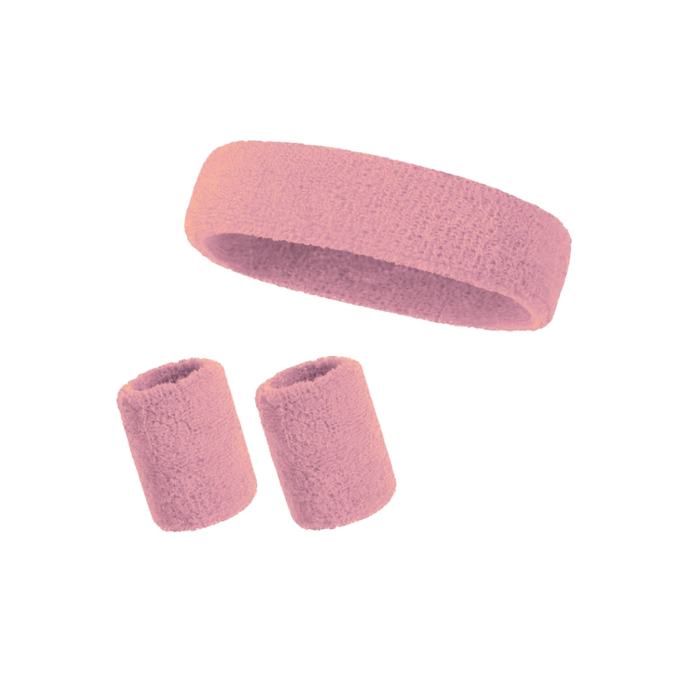 Headband and sports wristbands set