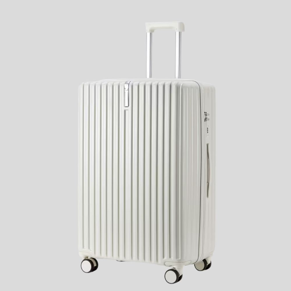 Valise cabine macaron à roulettes – porte-gobelet, cadenas, légère & silencieuse