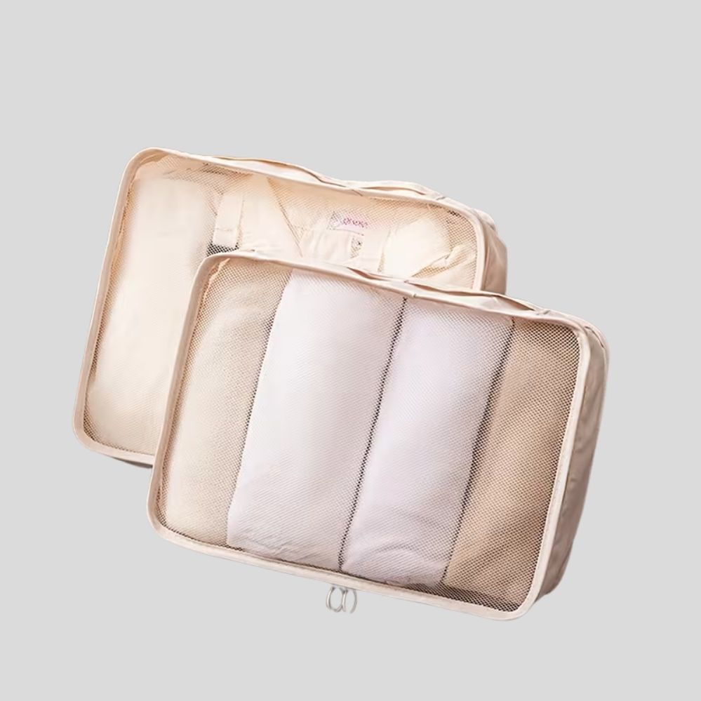 Lot de 3 sacs de rangement voyage – cordon & fermeture éclair, organisation vêtements été