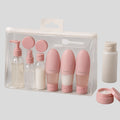 Kit voyage 11 pièces – flacons rechargeables pour shampoing & gel douche, portable