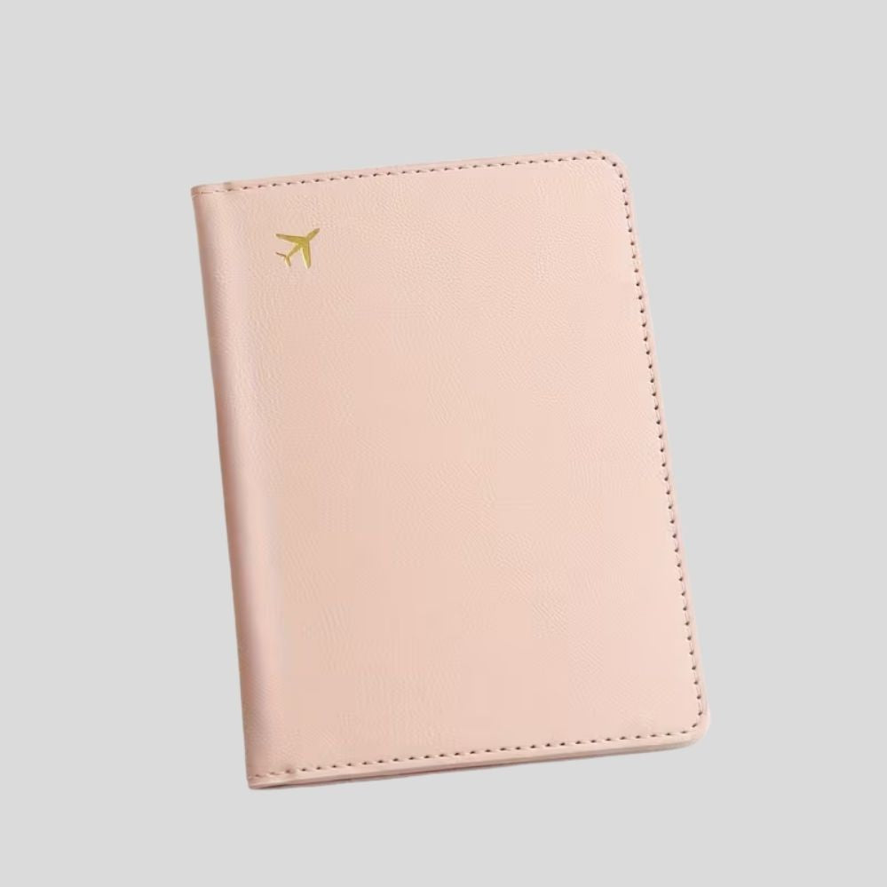 Portefeuille passeport RFID slim en similicuir – porte-cartes de voyage compact