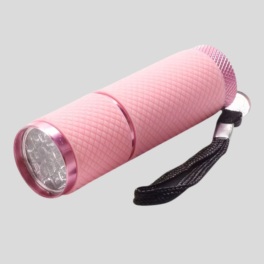 Mini lampe torche LED portable – compacte avec lanière, usage d’urgence (piles non incluses)