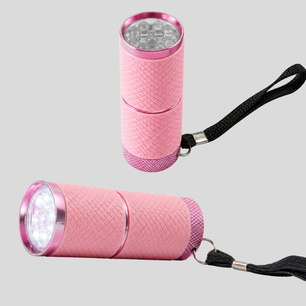 Mini lampe torche LED portable – compacte avec lanière, usage d’urgence (piles non incluses)
