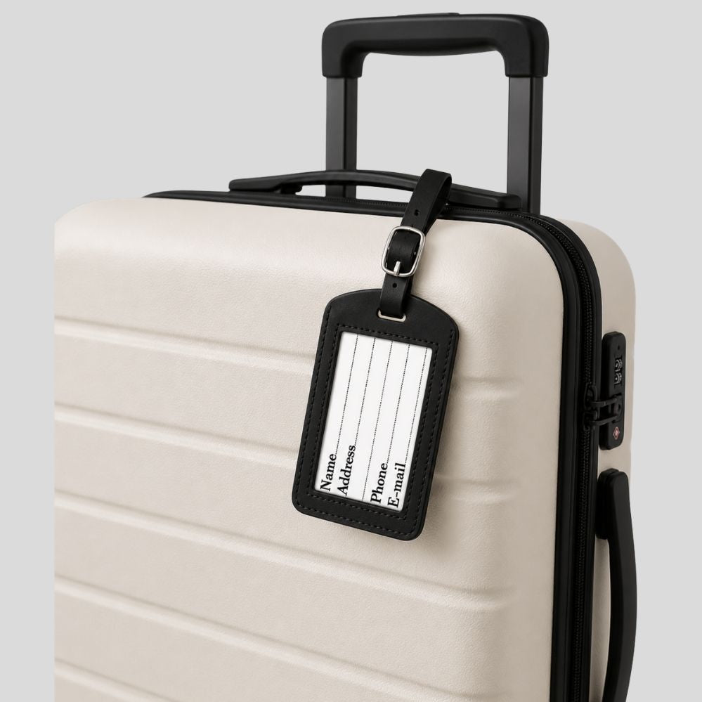Étiquette de bagage créative – identification suspendue pour voyage, hôtel & embarquement