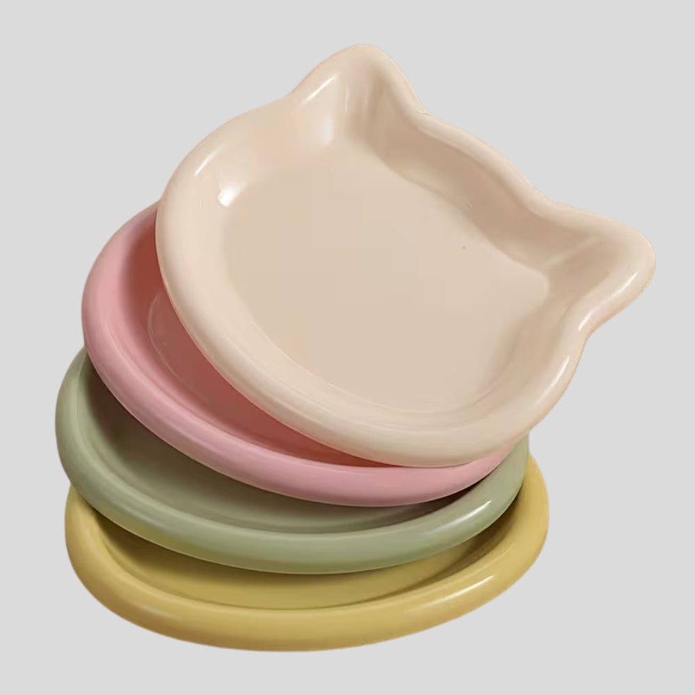 Lot de 5 bols pour chats et petits chiens avec cuillère incluse, design antidérapant facile à nettoyer et adapté au quotidien