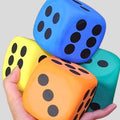 Lot de 4 Dés en Mousse Colorés – Jeux Éducatifs et Activités pour Enfants