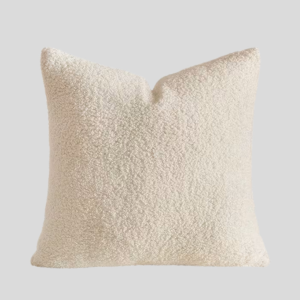 Taie d’oreiller réversible en velours uni pour décoration moderne de salon ou chambre