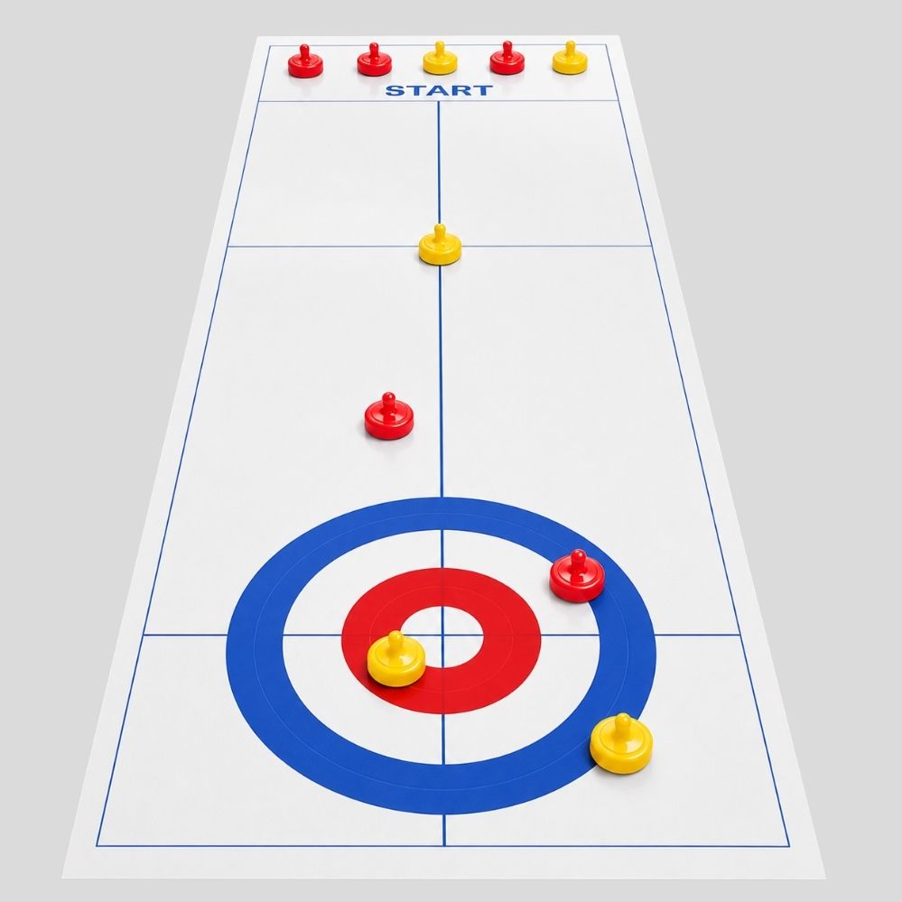 Jeu de Hockey de Table 9 Pièces avec Balle – Mini Jeu Multijoueur pour Famille et Fêtes