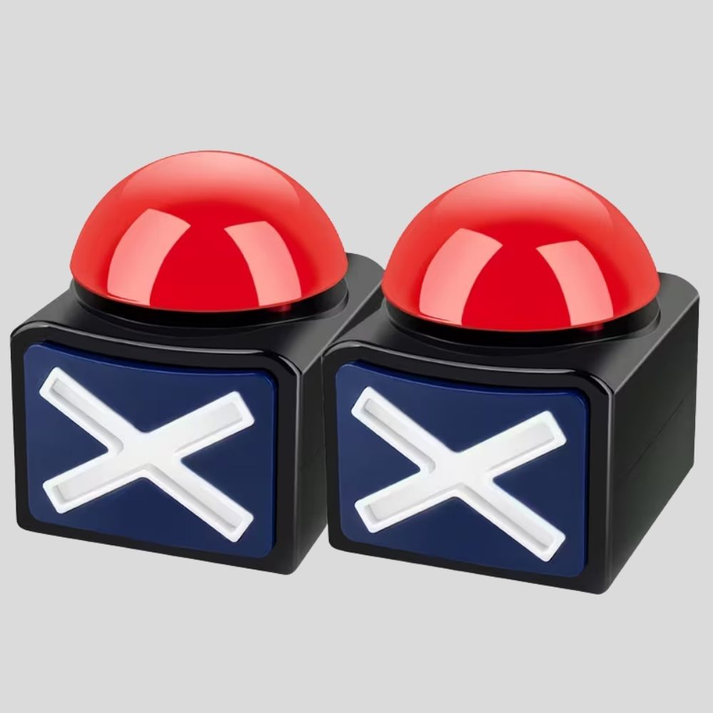 Buzzer Lumineux et Sonore pour Jeux de Quiz – Bouton Réponse pour Soirées et Activités en Classe