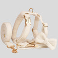 Collier réglable pour chien avec nœud papillon et boucle en métal, doux, confortable et parfait pour un style élégant en automne et hiver