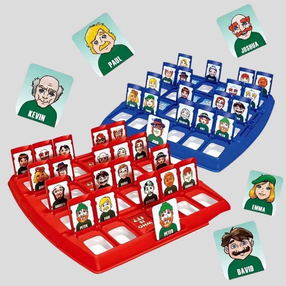 Jeu de Cartes Éducatif Devine le Personnage – Jeu de Réflexion et Duel Interactif à Deux Joueurs