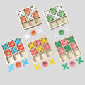 Jeu de Tic-Tac-Toe en Bois pour Enfants – Jeu de Logique et Stratégie Éducatif