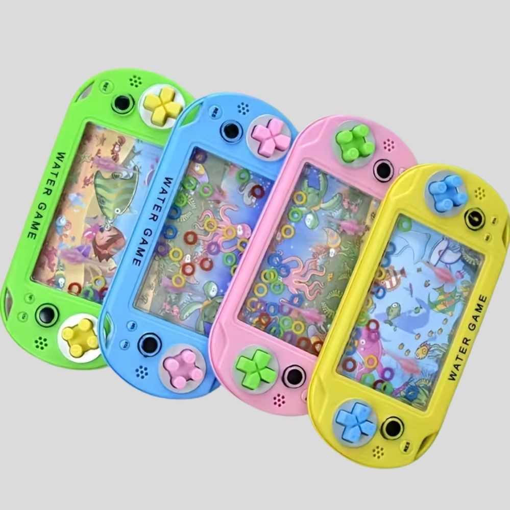 Mini Jeu de Lancer d’Anneaux 2 Pièces – Jeu d’Eau Portable Multicolore pour Voyages et Fêtes