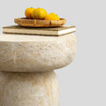 Table d’appoint ronde pour salon, chambre ou entrée au style moderne et élégant