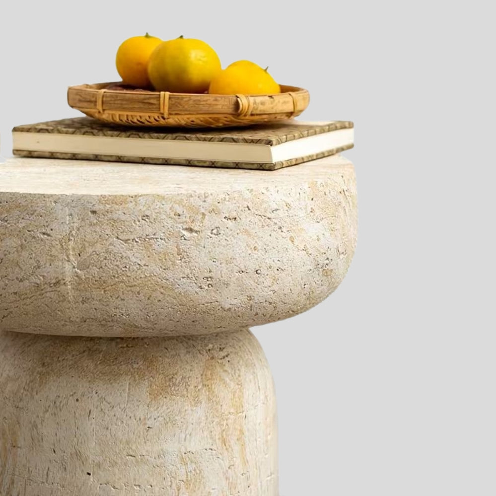 Table d’appoint ronde pour salon, chambre ou entrée au style moderne et élégant