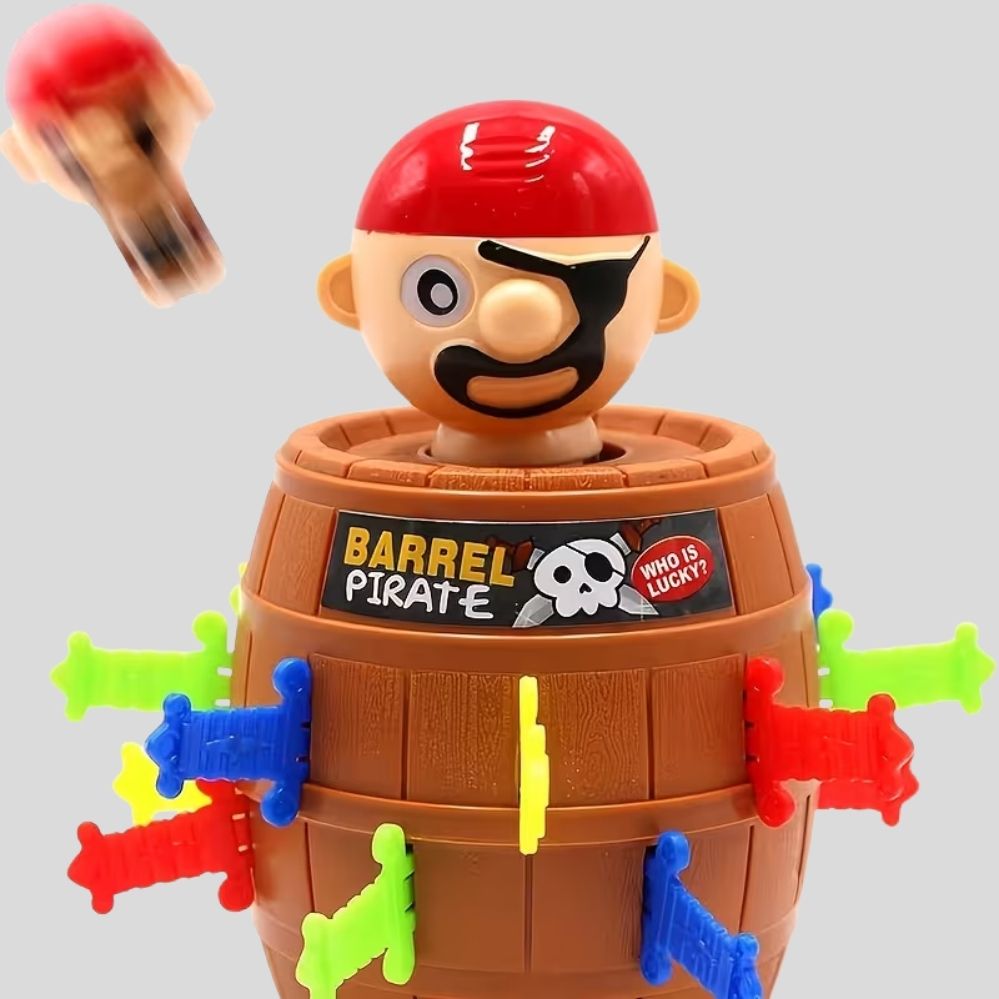 Jeu de Société Pirate avec Seau et Coquillages – Jeu Interactif Parent-Enfant pour Fêtes et Activités en Famille