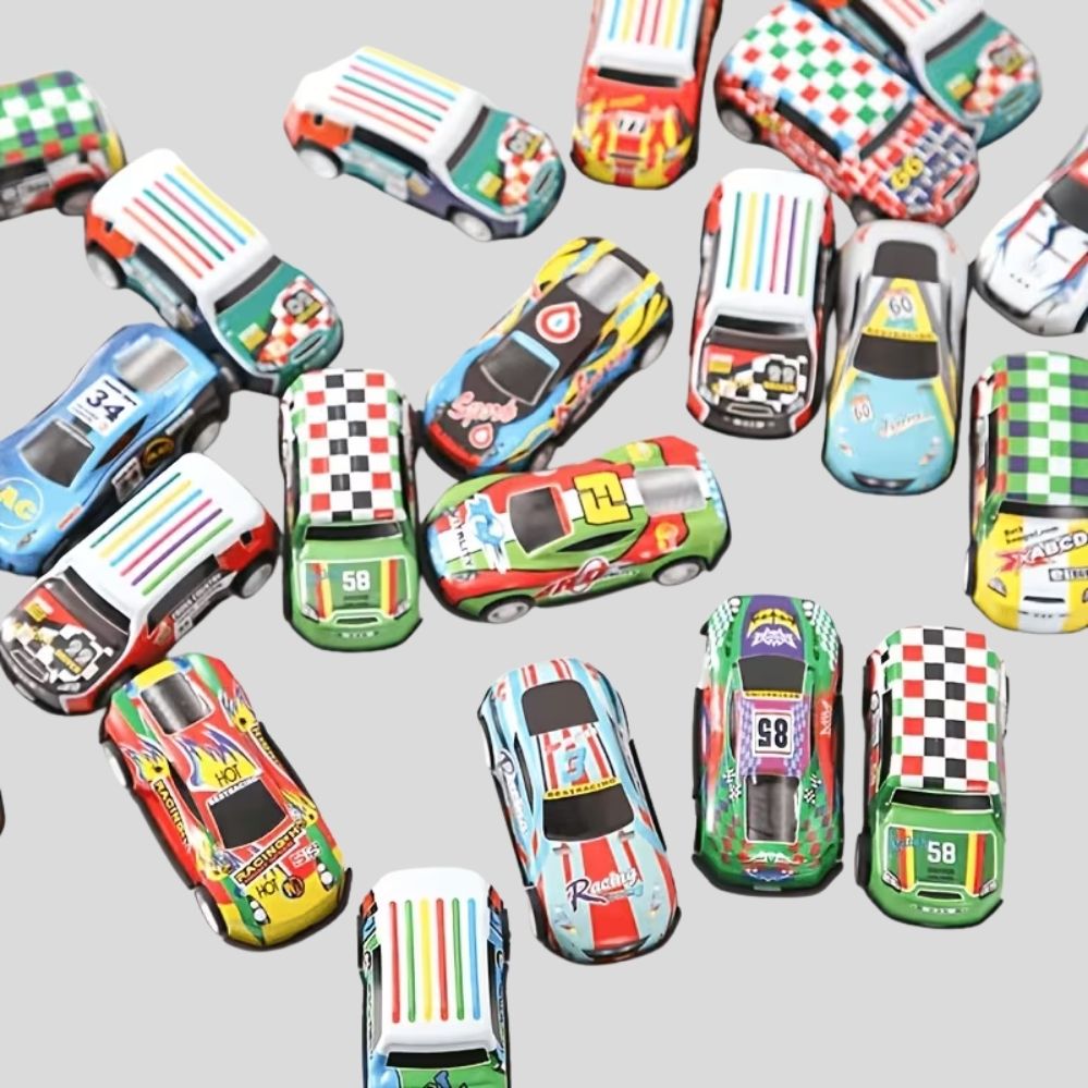 Lot de 5 ou 10 Voitures Miniatures à Friction pour Enfants – Jouets de Course et Jeux de Fête