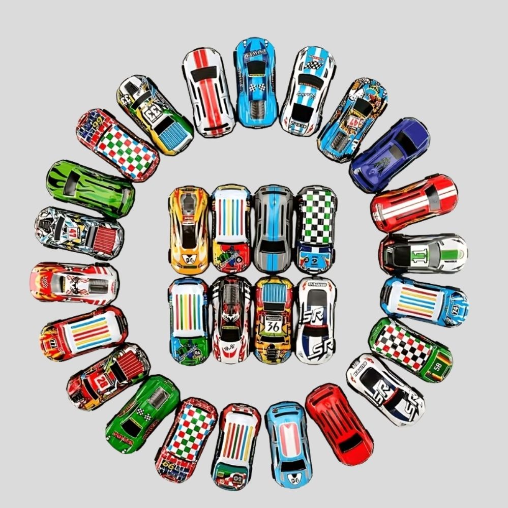 Lot de 5 ou 10 Voitures Miniatures à Friction pour Enfants – Jouets de Course et Jeux de Fête