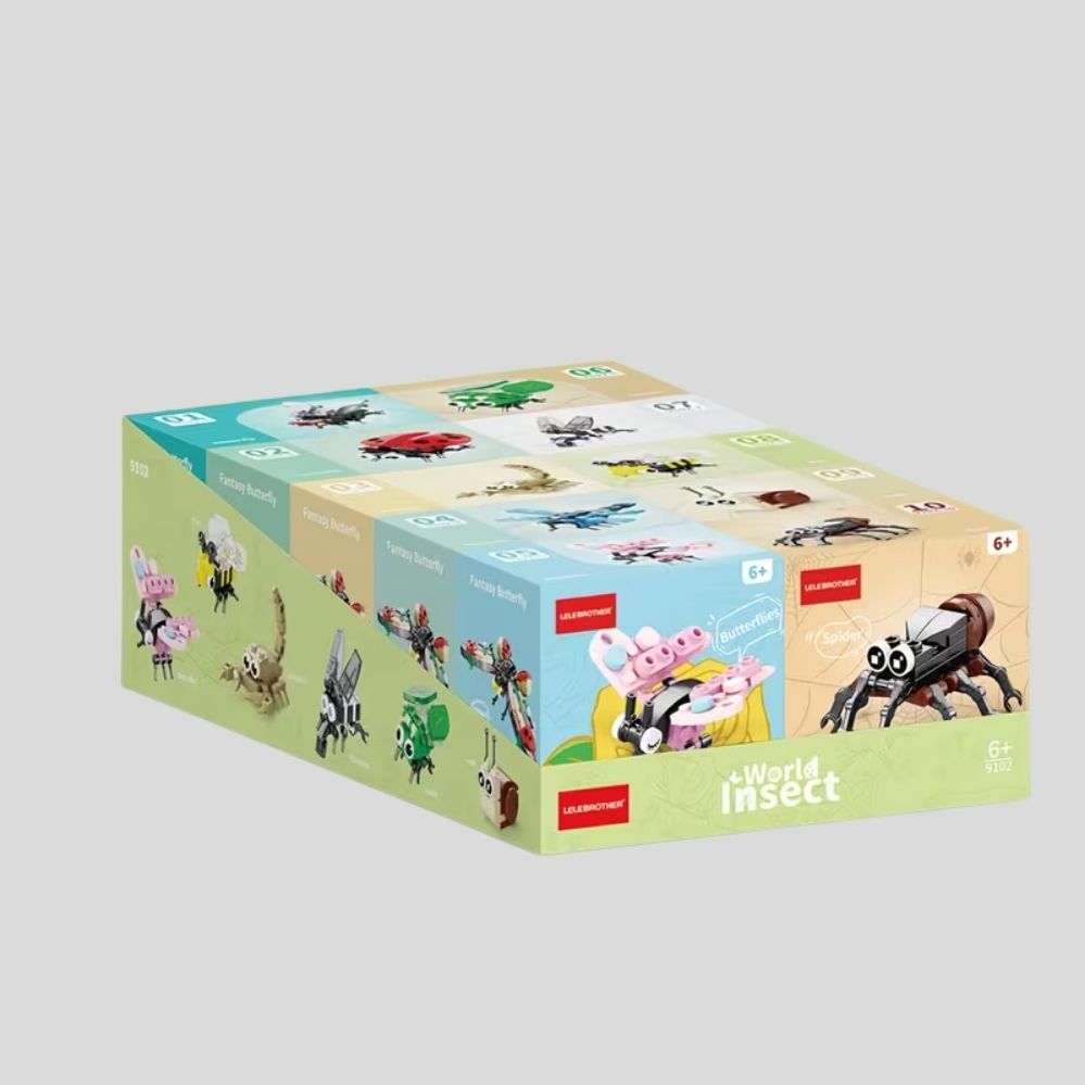 Jeu de Construction 10-en-1 Animaux Mignons – Kit d’Assemblage et Puzzle Décoratif pour Enfants