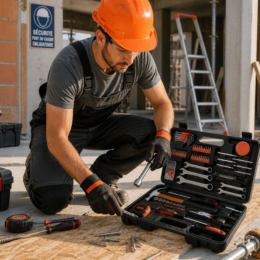 Kit outils 146 pièces – clés, douilles, tournevis, pinces & marteau, maison & auto