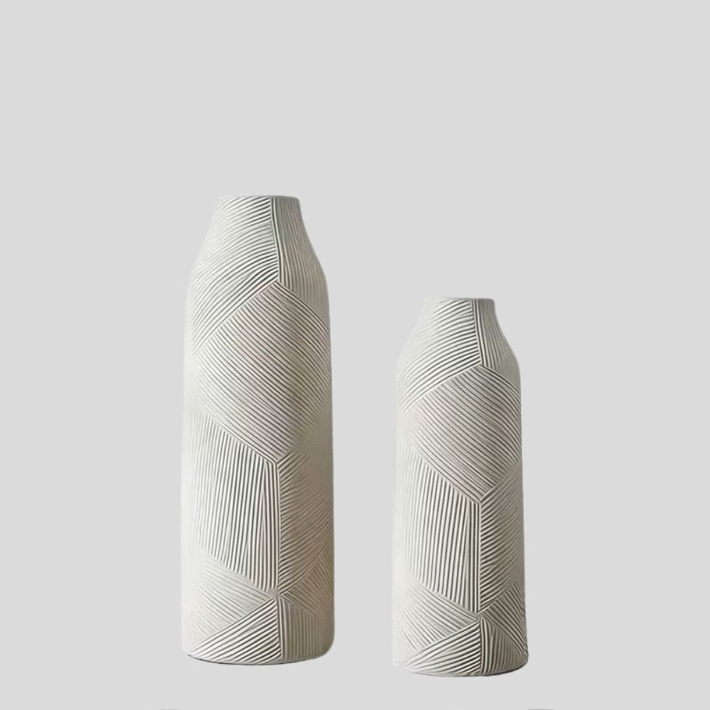 Lot de 2 Vases Artistiques Multicolores – Décoration Moderne pour Salon et Bureau