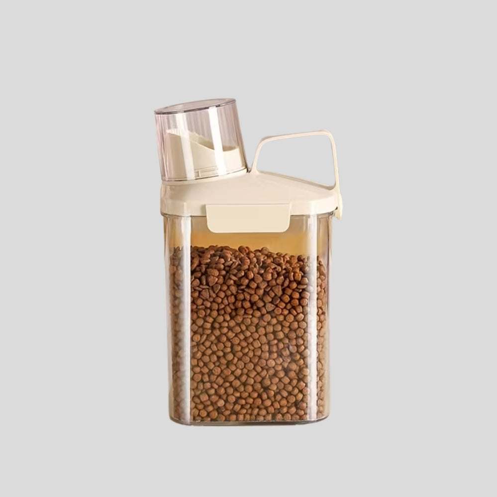 Boîte de rangement pour nourriture pour chiens et chats – Conteneur pratique pour organiser les aliments pour animaux de compagnie