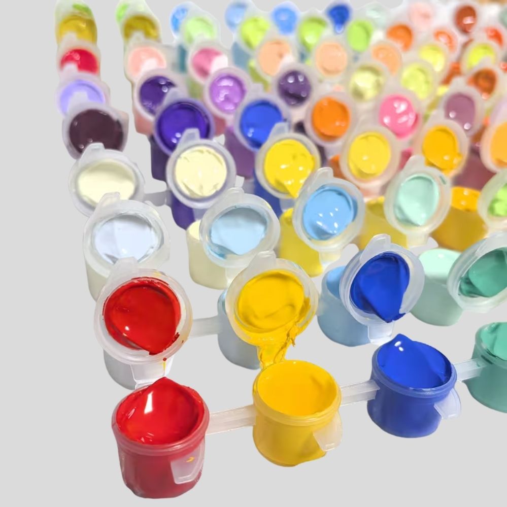 Peinture acrylique professionnelle 36/54/102 couleurs – set artiste avec pinceaux