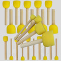 Kit peinture tampon 8–32 pièces – pinceaux bois, graffiti & acrylique