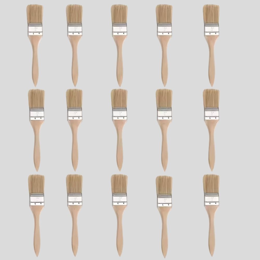 Set pinceaux bois 15/25 pièces – grandes surfaces, colle & bricolage