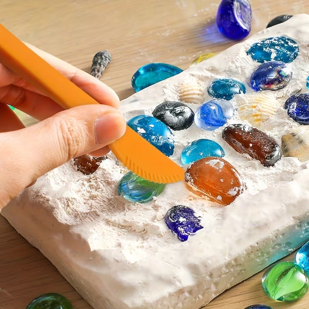 Kit outils bricolage 18 pièces – marteau, grattoir, ciseaux & accessoires multi-usages