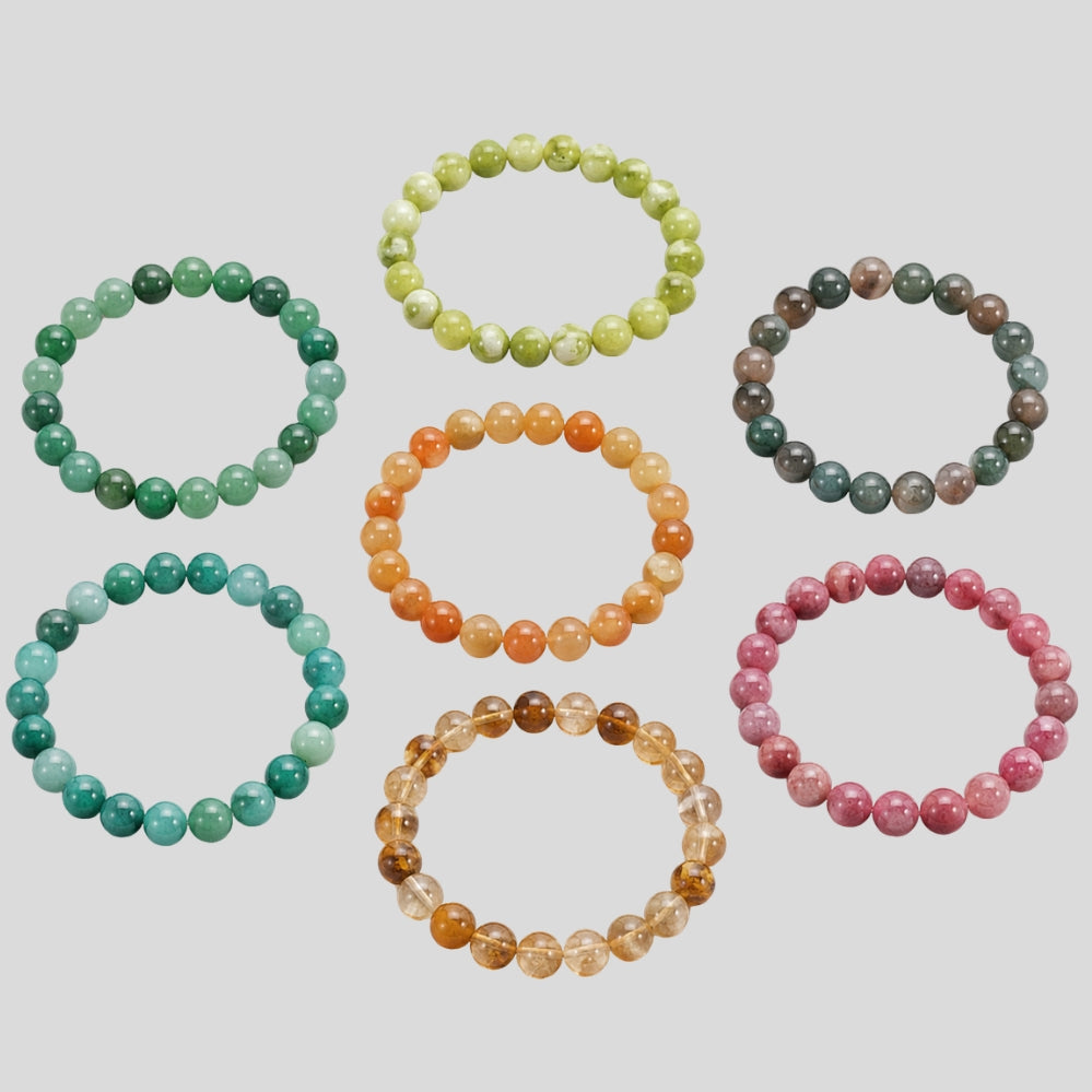Perles résine 8 mm – lot 60 pcs multicolores, DIY bijoux & accessoires créatifs