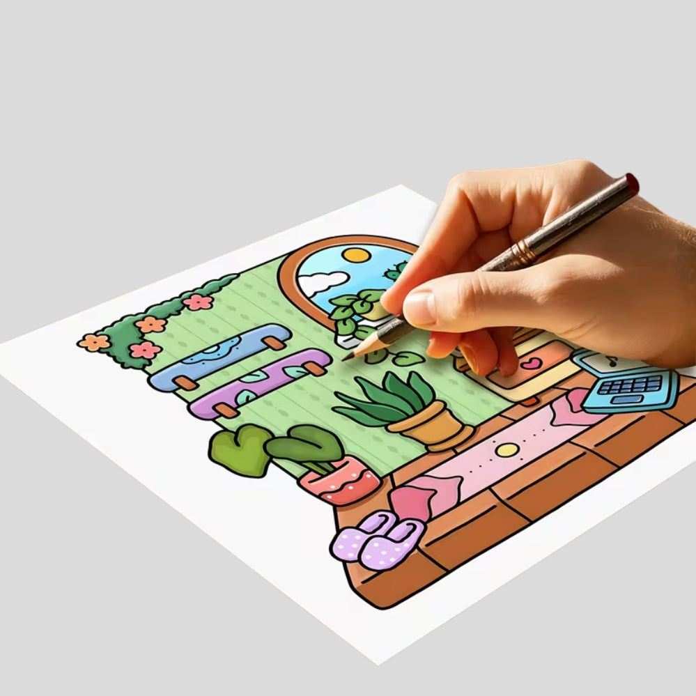 Livre de coloriage amour de soi – 24 pages relaxation, pleine conscience & motifs élégants
