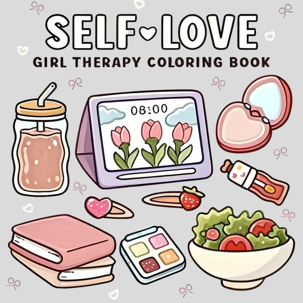 Livre de coloriage amour de soi – 24 pages relaxation, pleine conscience & motifs élégants